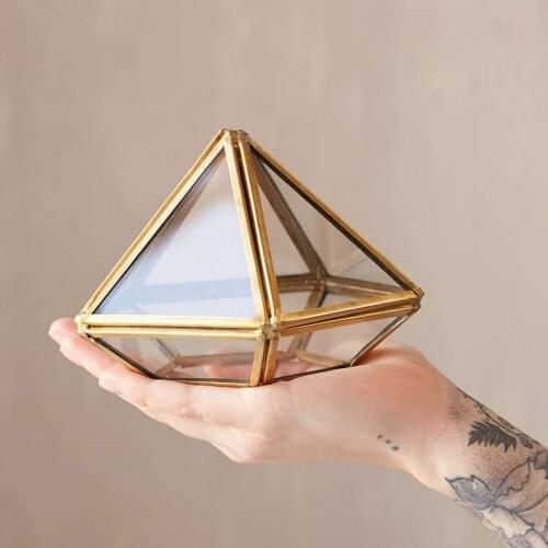 Wedding candlestick simulation succulent micro landscape glass flower room Yongsheng flower gift box home crafts decoration