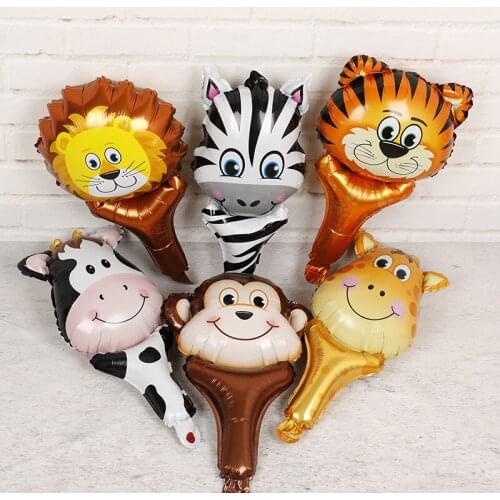 Baby Shower Decorations for Girl Animals Lion Boys Toys Balloons Monkey 1pc Aluminium Foil Decoraciones Para Fiestas