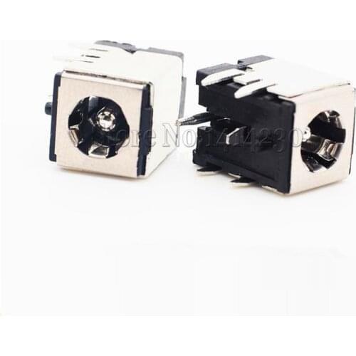High Current DC Charging Power Outlet DC-007B 5.5x2.1mm 5.5x2.5mm Bracket Copper For Laptop Power Socket