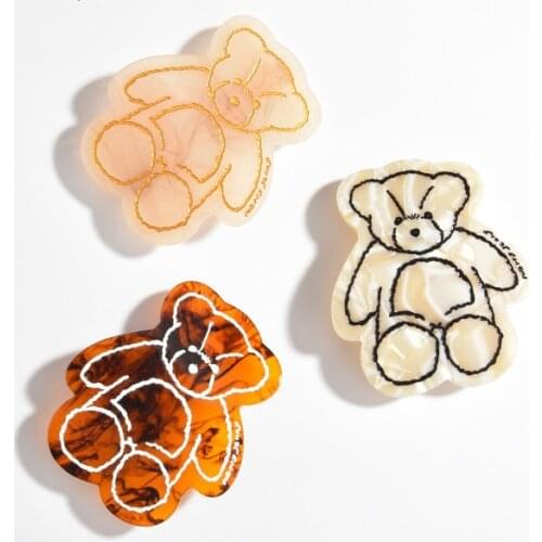 Cute Bear Hairclips Hairgrips Barrettes Hair Grips Clips Headwear Hair Accessories