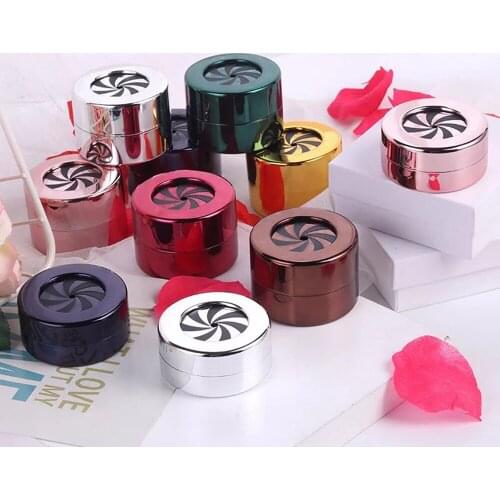 Women Fashion Design Wedding Round Rotating Wedding Ring Gift Box Jewelry Display Storage Case