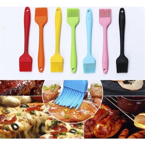 1PC Silicone Grilling BBQ Tools DIY Pastry Brush Oil Brushes for Cake Baking Tools Food Grade Silicone Barbeque Kitchen Tool