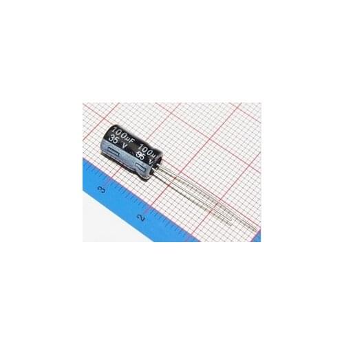 35V 100UF 100UF 35V High frequency low resistance Electrolytic Capacitors Size:6*12 best quality New origina