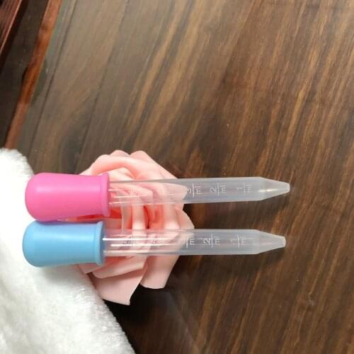 5ml Baby Squeezing Medicine Dropper Safety Silicone Nipple Pacifier With scale Infant Drinking Given Medicine Water Milk Feeder