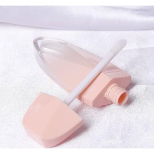 7ml Rhombus Lip Gloss Tube Empty Transparent Lip Glaze Bottle Plastic Lipstick Cosmetic Packaging Container