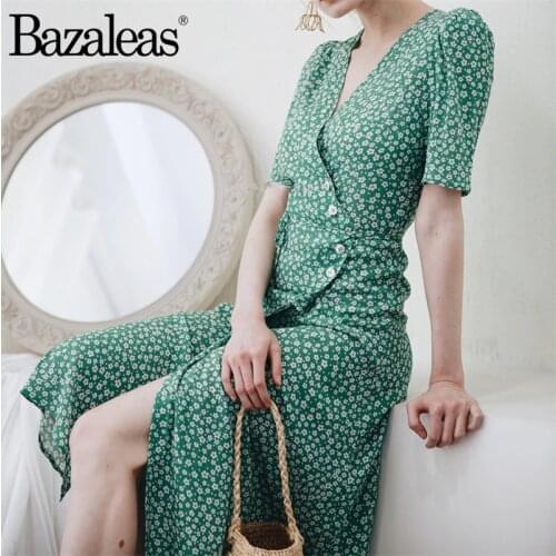 Летние платья с запахом Bazaleas China At AliExpress