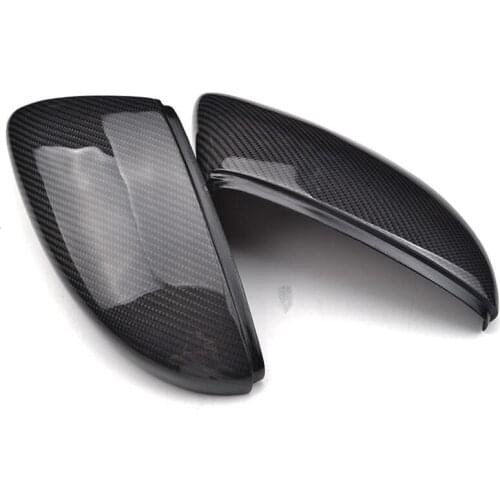 Free shipping !ONE PAIR CARBON FIBER REAR SIDE REPLACE MIRROR COVER for VW SCIROCCO 2009-2015