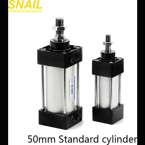 Cylinder diameter 50mm standard cylinder, Stroke 25 50 75 100 125 150 175 200 mm For mechanical and pneumatic components
