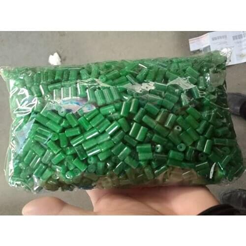DIY fine jewelry jade green Cylindri Burma parts genuine hand goods every year more than manufacturers selling jade pendant