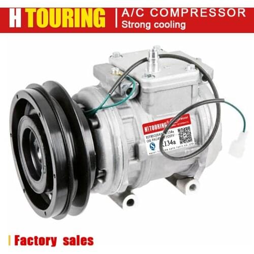 For Komatsu excavator PC200-6 200-6 AC Compressor Denso 10PA15C 44710034603D 447200-0240 447100-3460 447300-1440 20Y9796121 1PK