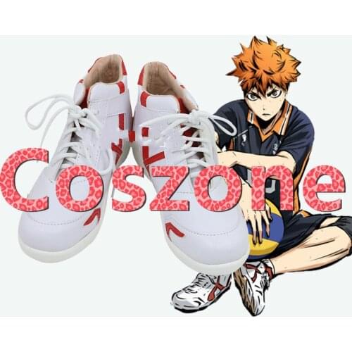 Haikyuu!! Shoyo Hinata White Cosplay Shoes Boots Trainers Halloween Carnival Cosplay Costume Accessories