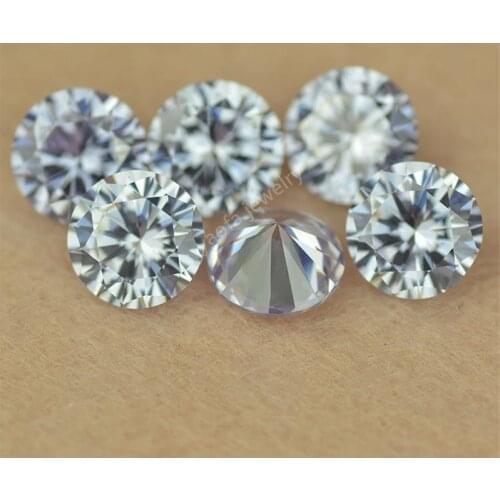 Hot Sale 1~4mm 5A Loose CZ Stone Brilliant Round Cut Lab Created Lavender Color Cubic Zirconia Synthetic Violet Gems For Jewelry