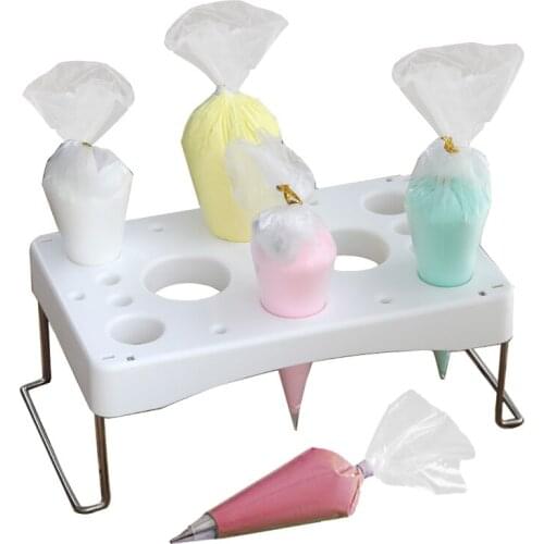 Kitchen Bakeware Baking Pastry Tools ABS plastic Porous Decorating Bag Holder