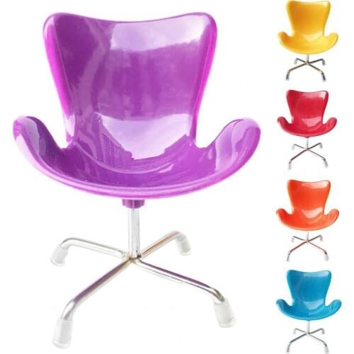 Miniature Plastic Swan Chair Mold Furniture Living Room Decor for 1/6 Doll House