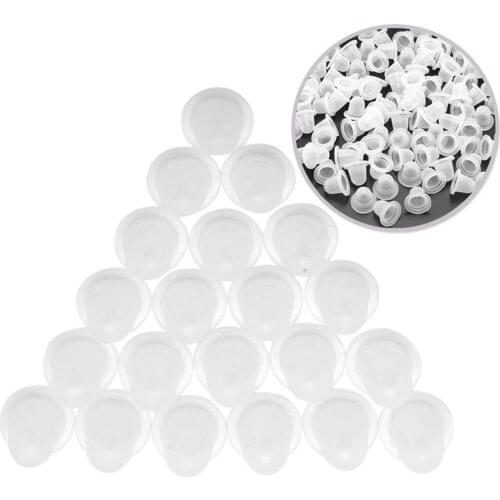 100Pcs Soft Silicone Ink Holder Tattoo Semi Permanent Makeup Pigment Cups Caps Tattoo & Body Art Accessories