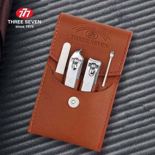 THREE SEVEN/777 4Pcs Set Nail Clippers Kit Home Care Manicure Pedicure Nail Kit Cuticle Removal Fashion Nail Art Tools