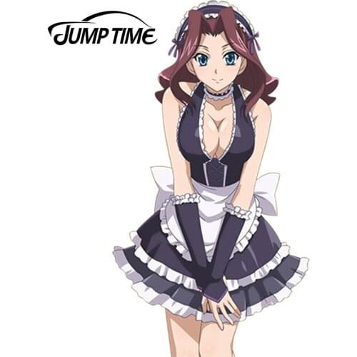 JumpTime 13cm x 7.1cm Hot Girl Anime High School DxD Burent Sticker 3D Car Decal Waterproof Hood Protective Film