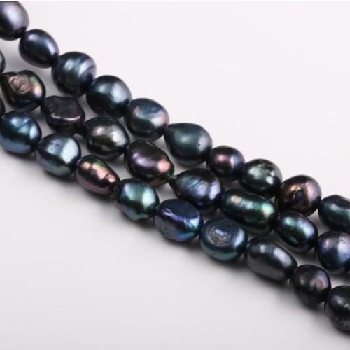 New irregular black pearl beads Simple and stylish party jewelry gift pearl size 6-7mm