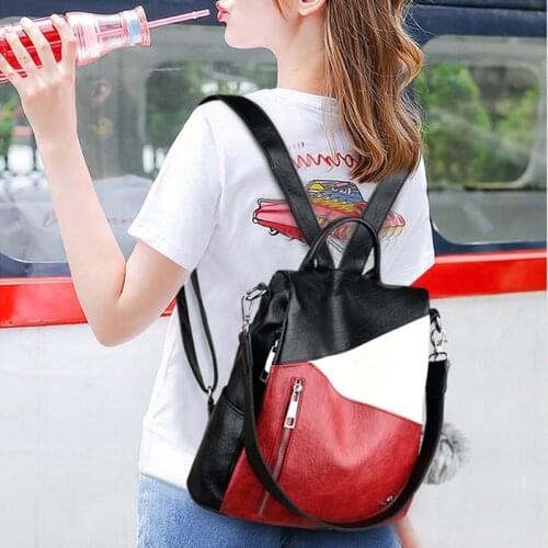 School Bags for Girls Bagpack New Back Pack High Quality Leather Backpack Women Shoulder Bags Travel Backpack