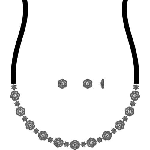 TIRIM Flower Choker Necklace Set for Women Cubic Zirconia Collar Trendy Bridal Jewelry Wedding & Engagement New Arrivals 2020