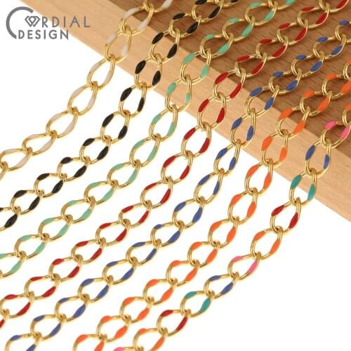 Cordial Design Jewelry Accessories/Copper Chain For Necklace/Oil Drop Effect/Jewelry Findings & Components/Hand Made/DIY Making