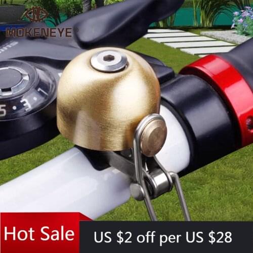 Classical Retro Stainless Bicycle Bell Cycling Handlebar Bell Horn Crisp Sound Safety Warning Alarm MTB Road Bicycle Accessories
