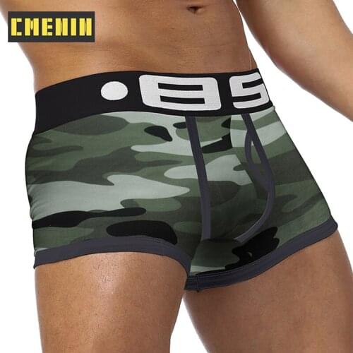 2020 Camouflage Sexy Men Underwear Boxers Cueca Male Panties Boxershorts Gay Men Underpants Lingeries Boxer Shorts BS140