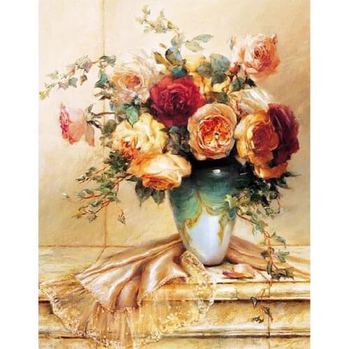 Full Square/Round 5D DIY Diamond Painting Rose flowers Diamond Embroidery Pictures Of Rhinestones Sale Home Decoration art CV189