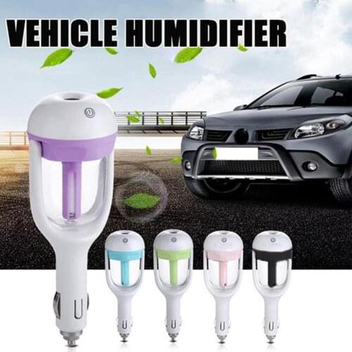 10-40 Degree Centigrade Car Air Freshener Oil Diffuser Car Steam Air Mist Diffuser Purifier Diffuser Support 12V Interface