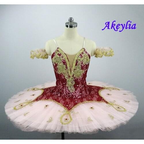 Harlequinade Ballet Tutu Professional Ballet Pancake tutu Skirts Adult Sleeping Beauty Costumes peach competition costume JN0028