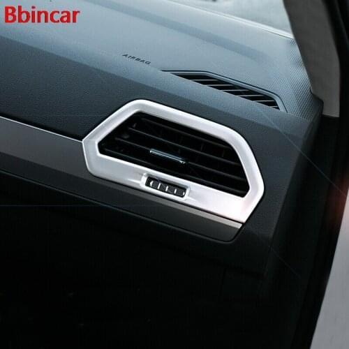 Bbincar ABS Matte Car Interior Air Vent Cover Trims Auto Outlet Frame 2Pcs styling For Volkswagen VW Tiguan Second GE 2017 2018