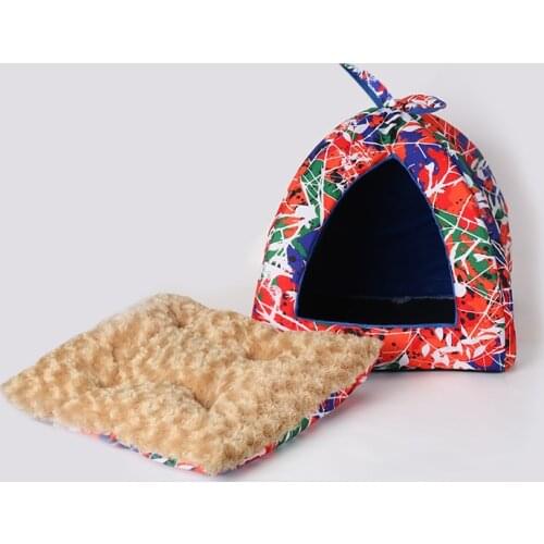 Pet Dog House Warm Rabbit Ear Mongolian House Closed Yurt Dog House In Winter Dog Supplies