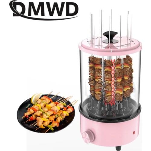 Electric Oven Automatic Rotary Skewer Smokeless Barbecue Grill Cup BBQ Kebab Machine Rotisserie Roast Domestic Heating Stove EU