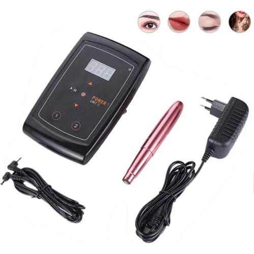 Permanent Makeup Machine Pen Kits Swiss Motor Permanent Makeup Tattoo Power Supply Tattoo Machine