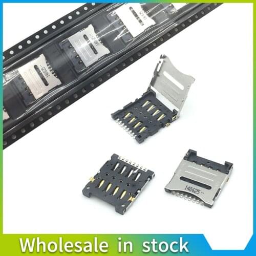 Micro Nano SIM Flip 8PIN Card Socket Child Smart Watch Connector Slot Tray Holder Adapter FFC FPC Smartphone Repair Accessory