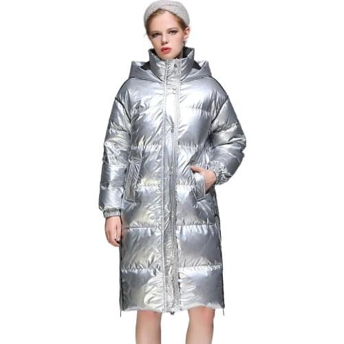 Parka new 2020 winter coat collar fashion Womens Down Jacket loose thick white duck down Jackets coats hooded women outerwear