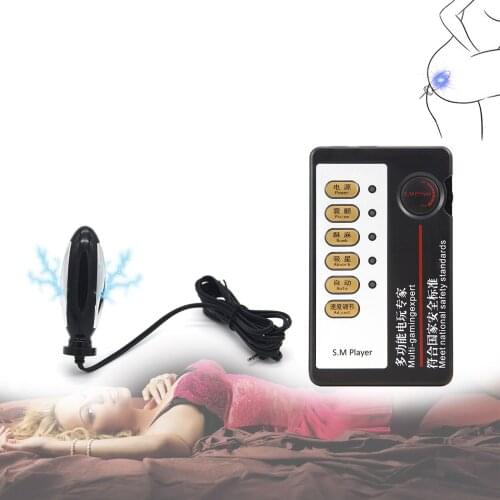 Electric Shock Anal Vaginal Plug Medical Themed Toys Accessories Sex Toys For Men Women Electro Masturbator
