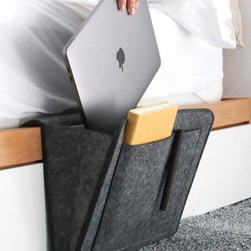 Bedside Multi-function Storage Bag Bedroom Organizer Box Tissue Box Sofa Rack Bedside for Pocket Hanging Desk Magazine Pouch
