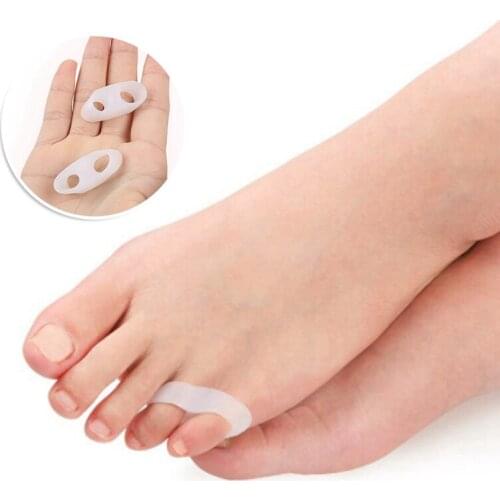 1 Pair Toe Separators Spacer Straightener Thumb Finger Big Feet Device Pad Toe Pads Thumb Valgus Corrector Relief Foot Bunion