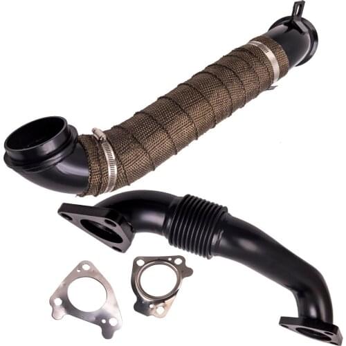 3" Turbo Exhaust Downpipe Up-pipe for GMC 3500 4500 2001-2016 6.6L Duramax V8