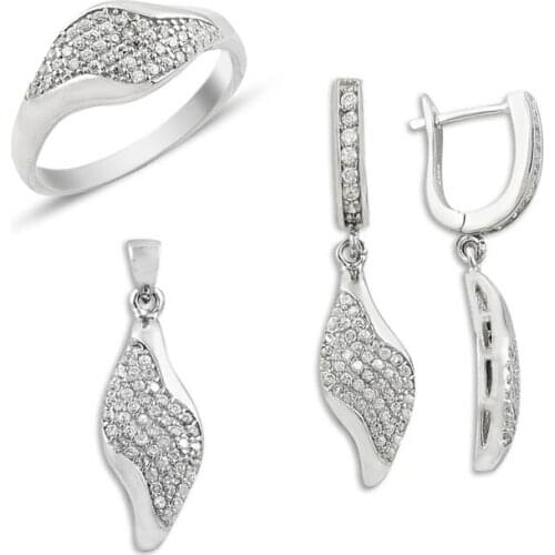 Silverlina Silver Micro Setting Zircon Set