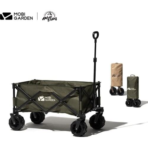 Mobi garden outdoor camping portable camping folding car trolley picnic camp portable drag large capacity folding and easy stora