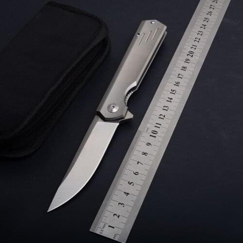 MIKER folding knife M390 blade titanium handle Pocket Knife Camping hunting knife Survival EDC outdoor tactical gear tools