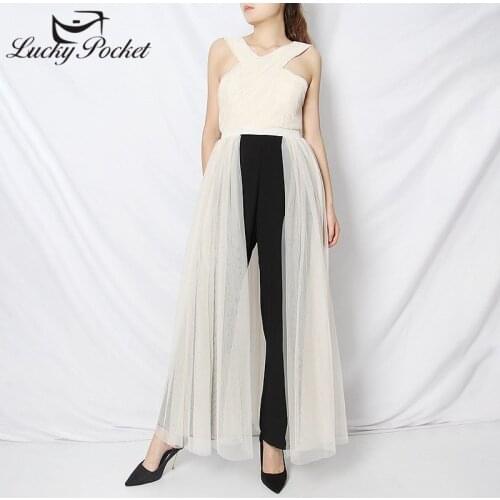 Female Spring Autumn Fashion New Slim Solid Color Jumpsuits Women Loose High Street Spliced Playsuits Ladies Brand Rompers ML192