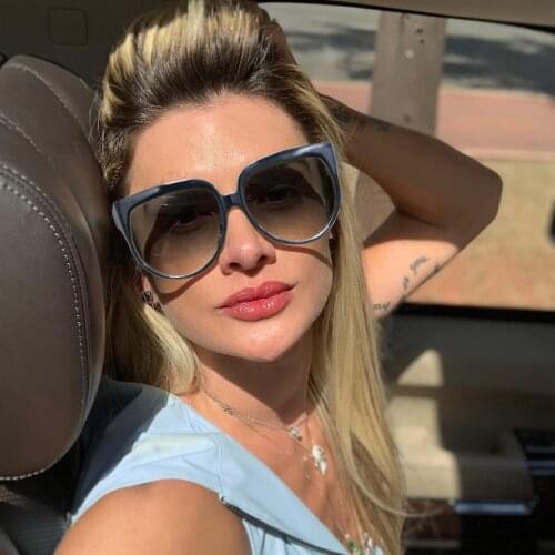 2019 new Oversized Round Vintage Sunglasses For Women Classic Brand Designer Female Glasses Retro Fashion Sunglasses UV400 NX
