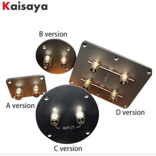 1 PC Aluminum Alloy Pure Copper Terminal Cup Banana Jack Socket Binding Post Speaker Box Banana Plug Connector Box Red + Black