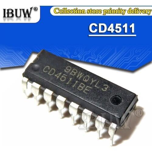 10PCS CD4511BE DIP16 CD4511 DIP-16 CD4511BD DIP