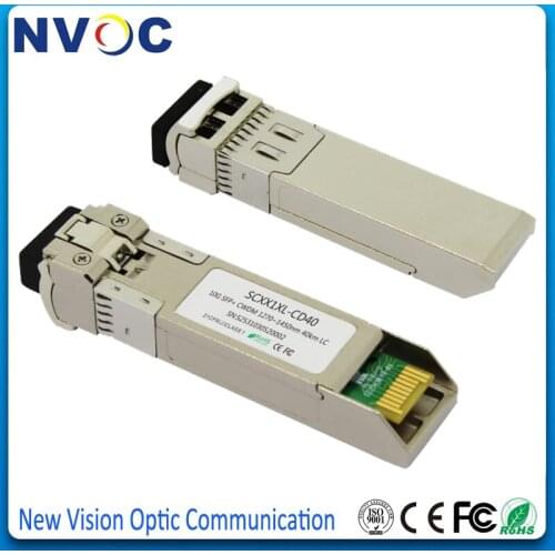 10G CWDM-SFP+-ER,Dual Fiber,LC,20dB,DFB,1270nm~1330nm,10GBASE-ER CWDM SFP+ Fiber Transceiver Module With DDM