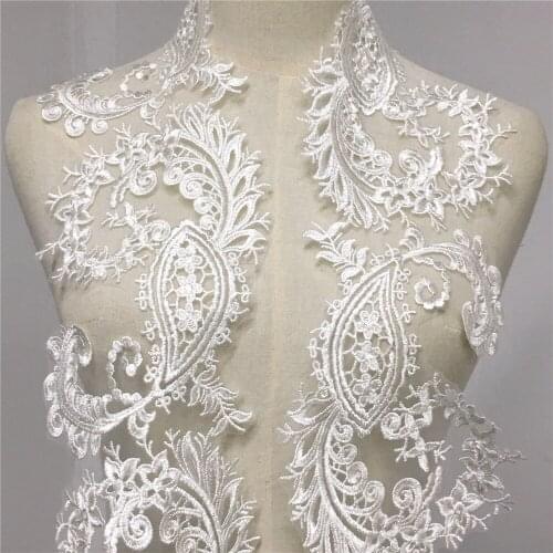 14cm Wide 3 Yards Vintage Ivory Embroidery Flower Mesh Lace Trim Sewing Lace Fabrics For Dress Edge Trim, Home Decor