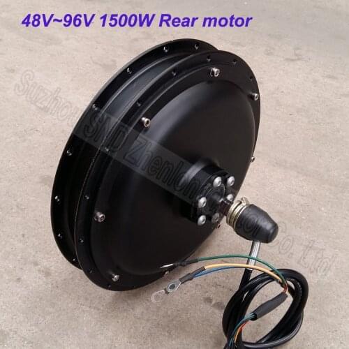 1500w 48V60v Customized rear electric bike spoke wheel brushless dc 96Vhub motor G-M037